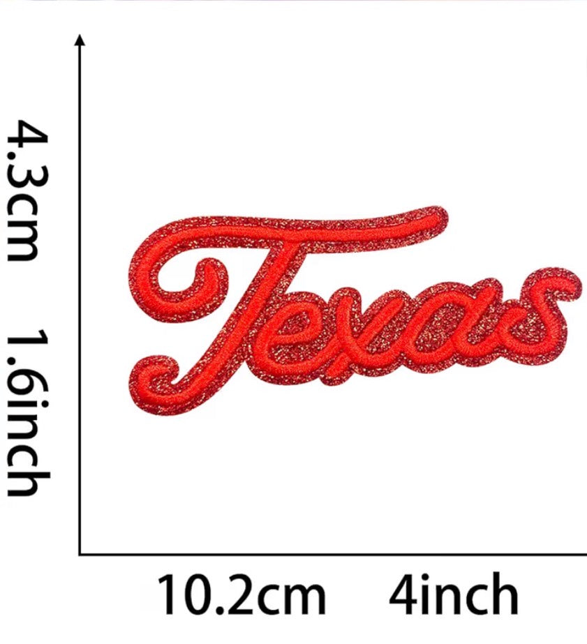 Texas Glitter Patch