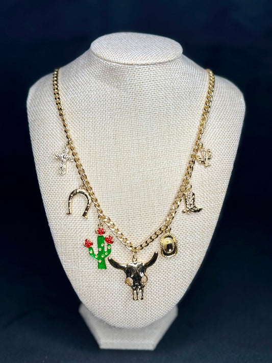 Desert Multi Charm Necklace