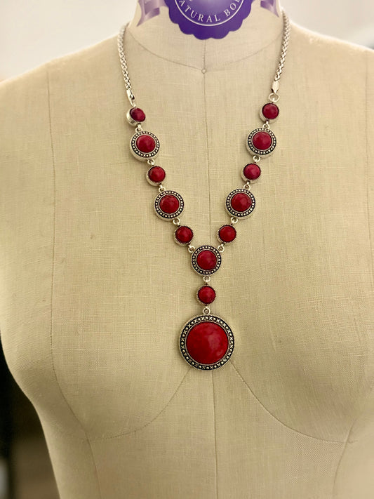 Ruby Ranch Statement Necklace