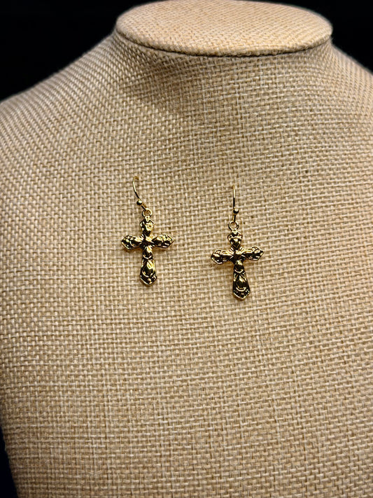 Faith & Grace Cross Earrings