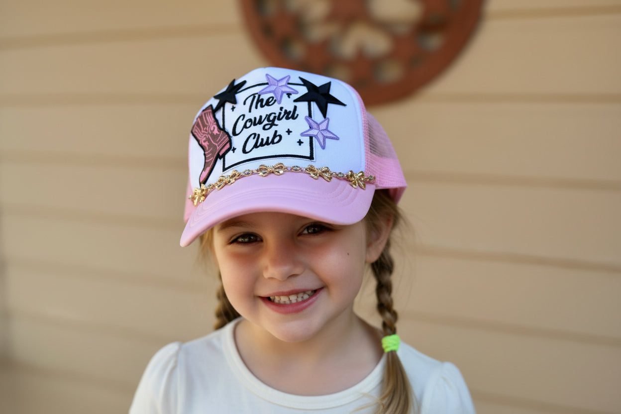 The Cowgirl Club Kids Trucker Hat