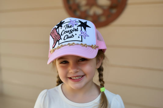 The Cowgirl Club Kids Trucker Hat
