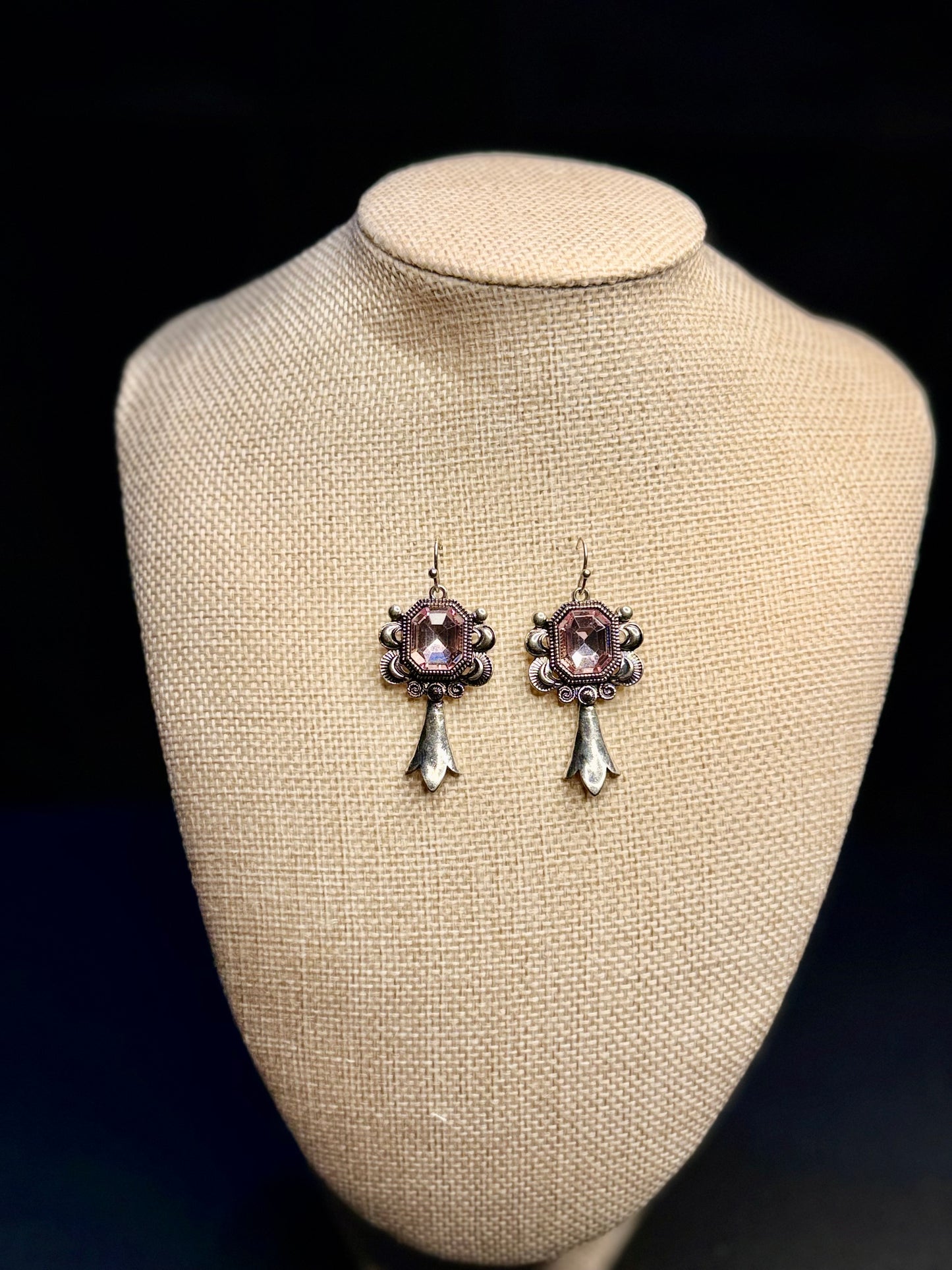 Dusty Rose Concho Earrings