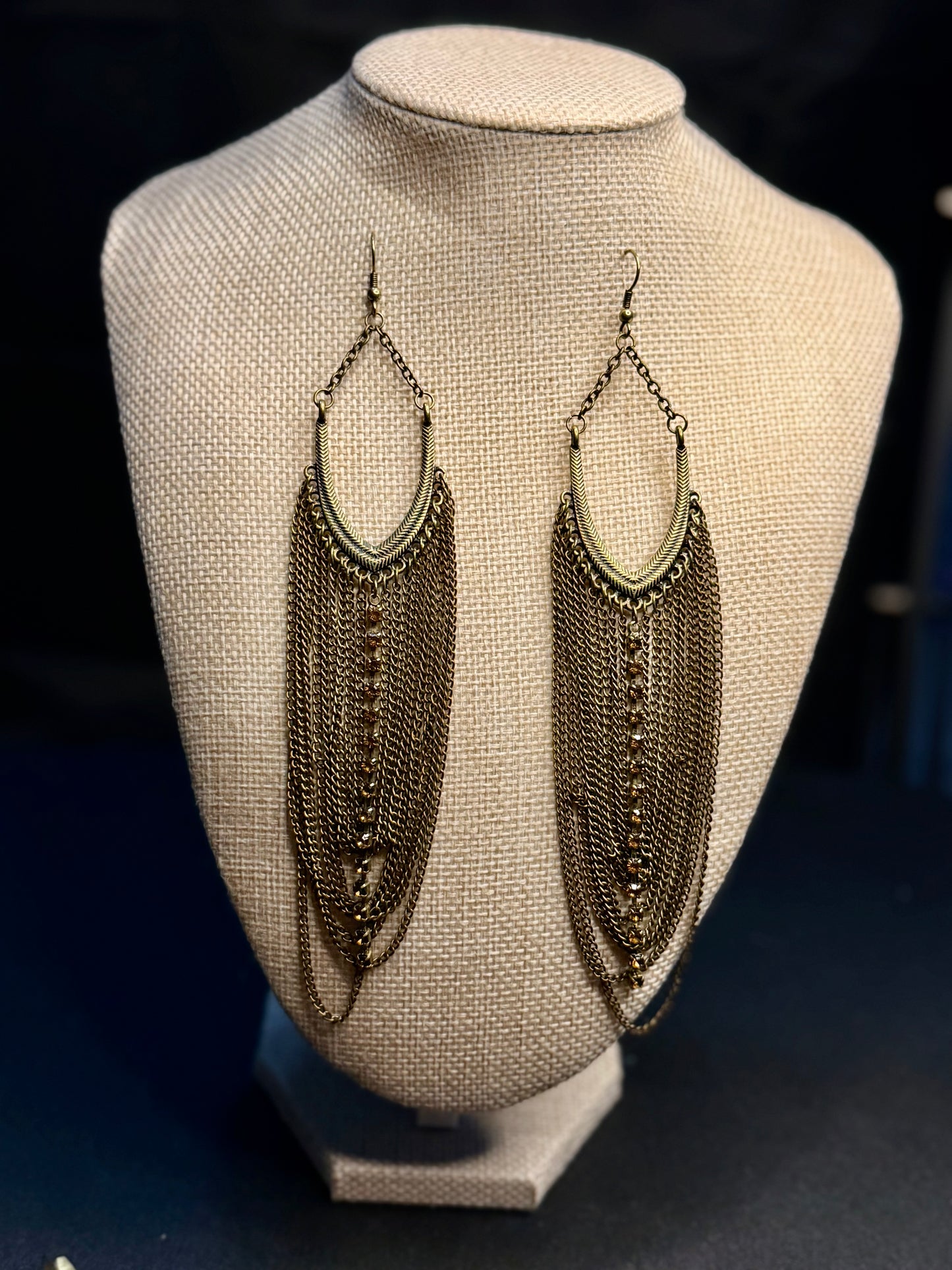 Prairie Fringe Chain Earrings