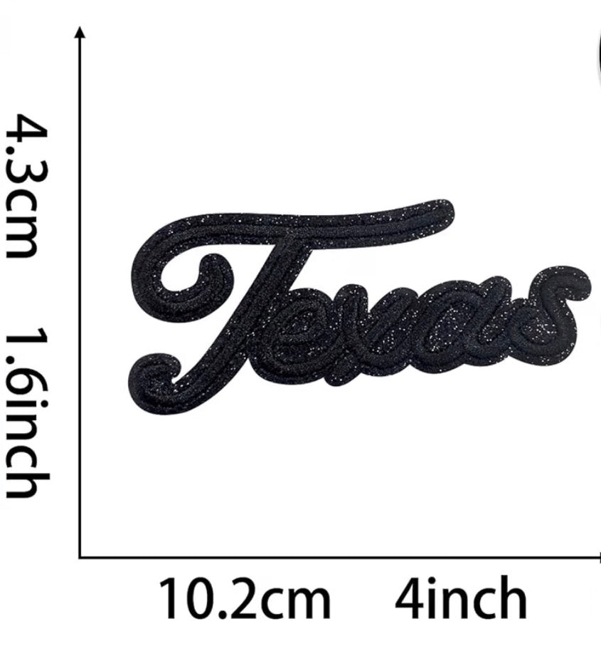 Texas Glitter Patch