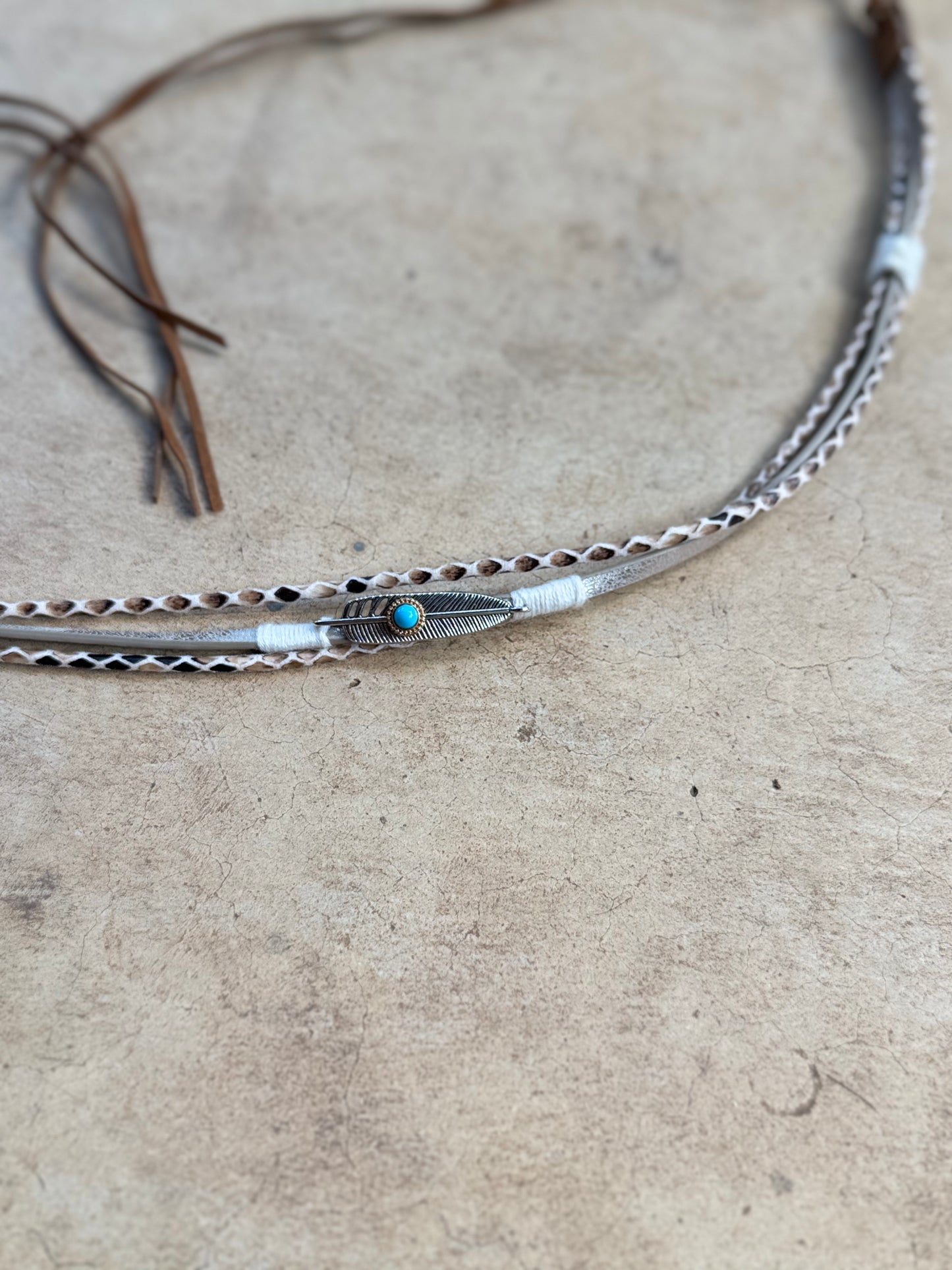 Snake Feather Hat Band