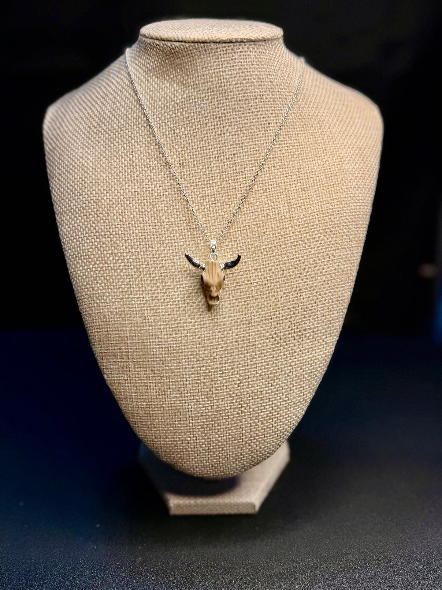 Desert Longhorn Pendant Necklace