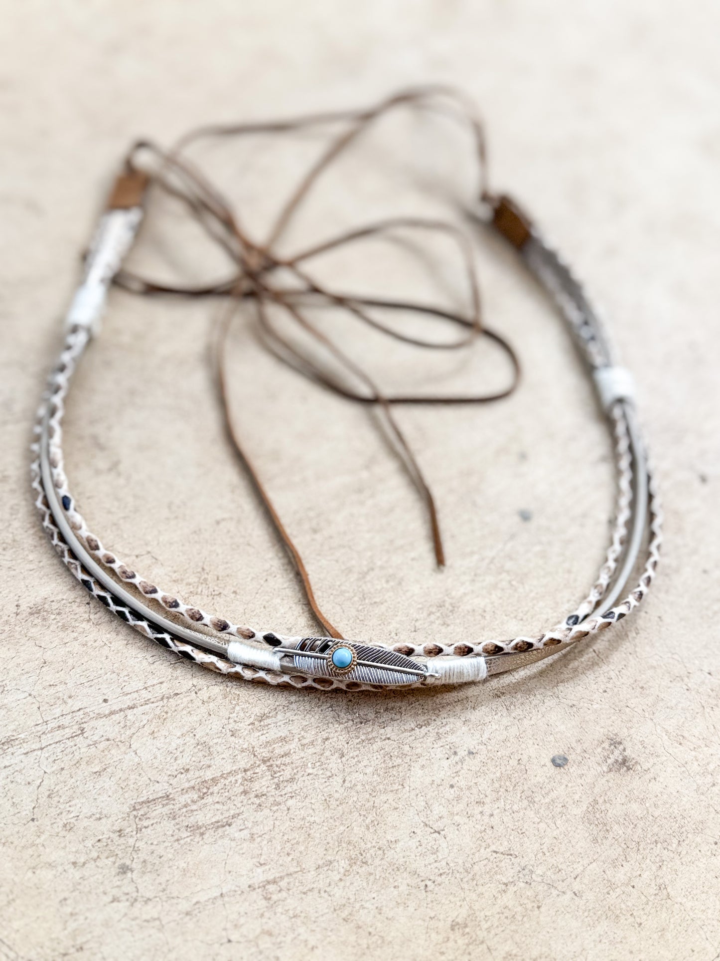Snake Feather Hat Band